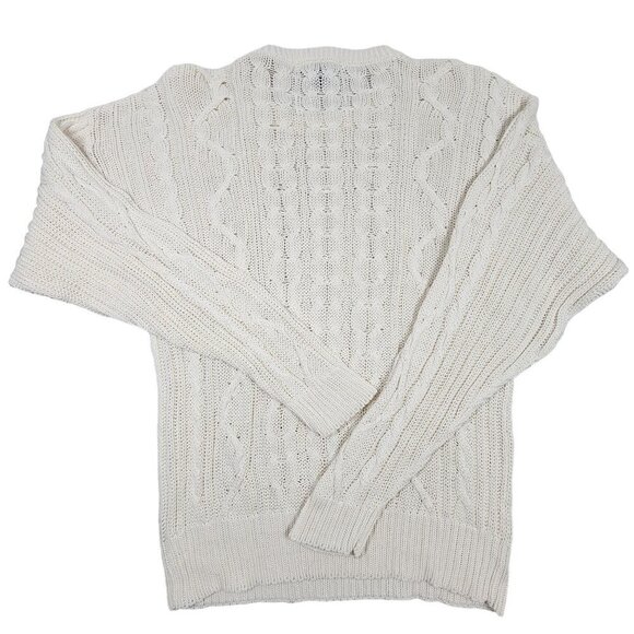 Generra Collection Vintage Loose Knit Crew Neck Sweater, Men's Large - Picture 2 of 7